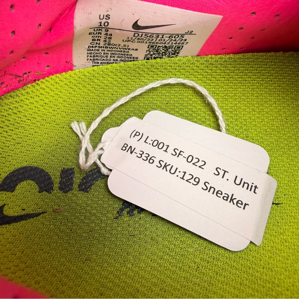 Nike Zoom Mercurial Vapor 15 Elite AG-Pro Men  Size 10 Pink Zoom Soccer Cleats - Picture 9 of 9